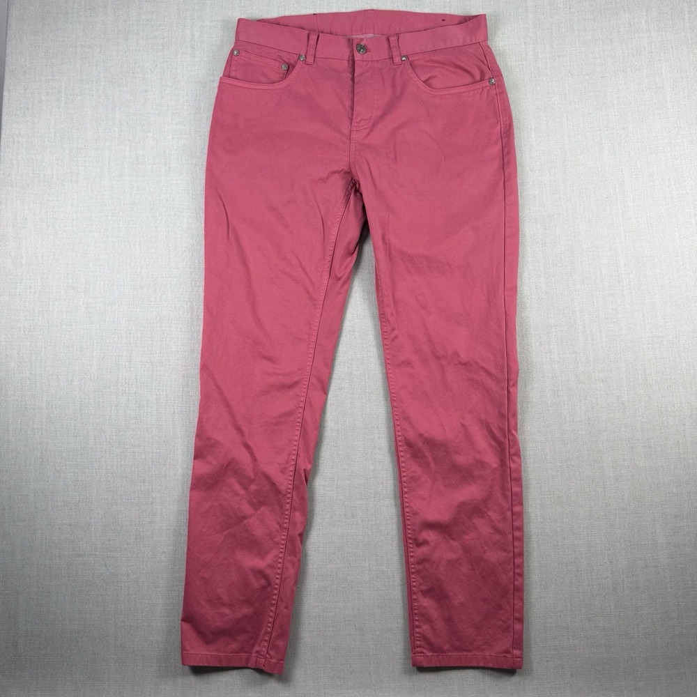 Brooks Brothers Pants Mens 34x32 Pink Slim Fit Cotton 5-Pocket Chino